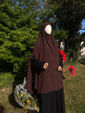 Long khimar à fente