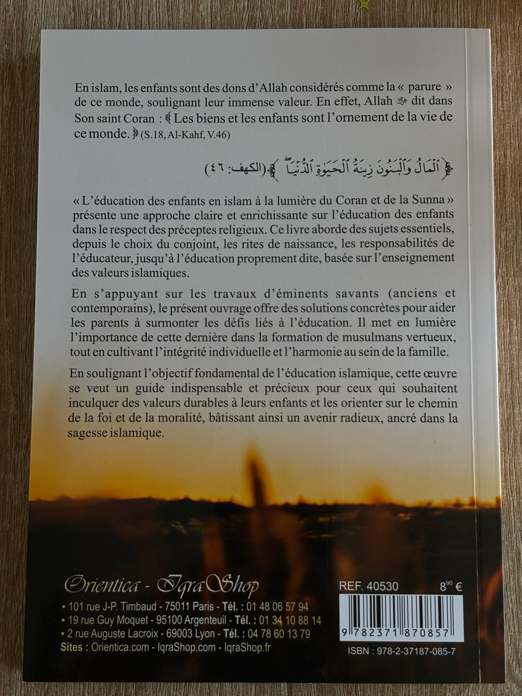 L’éducation des enfants en islam a la lumière du Coran et de la Sunnah